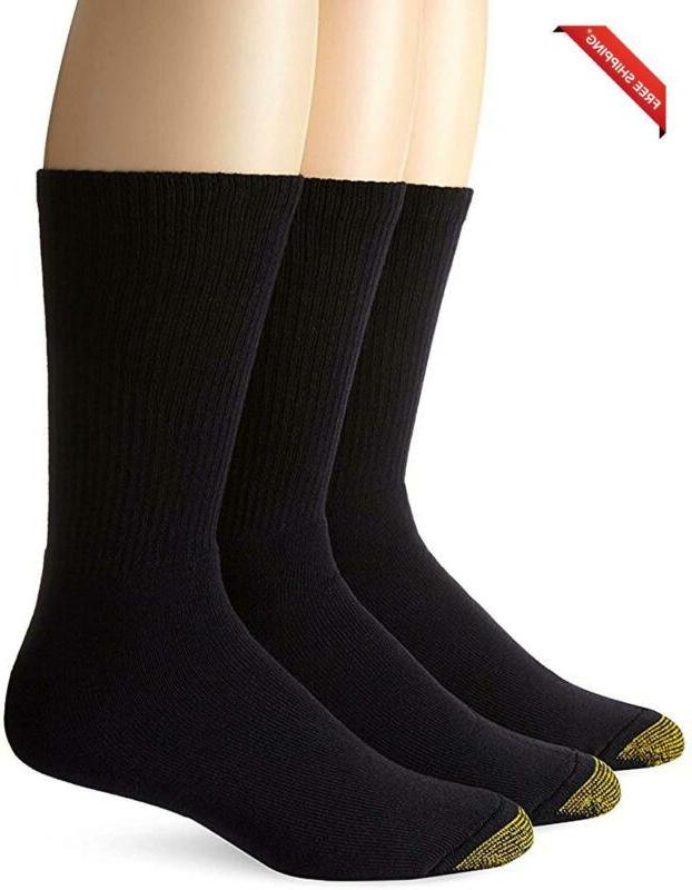 Men'S Uptown Crew Socks, Multi-Pack, 2 Packs 6 Pairs, Shoe S